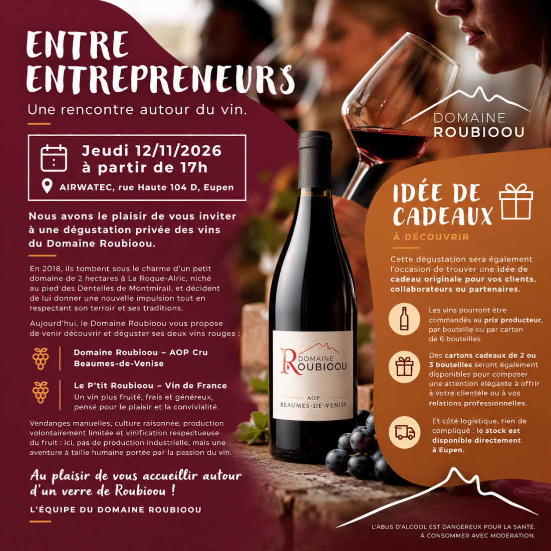 Wijnproeverij bij Domaine Roubioou